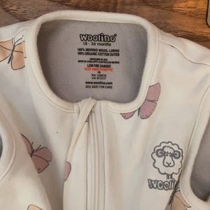 Woolino butterfly sleep bag with feet 18-36 months